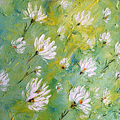 Картины и панно handmade. Livemaster - original item The picture Camomile field with daisies. Handmade.