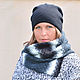 'Urban Style ' beanie hat (double, unisex model). Caps. Natalie Wool -Art. Online shopping on My Livemaster.  Фото №2