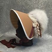 Аксессуары handmade. Livemaster - original item Winter bonnet 