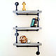 «S-shelf» — Полки в стиле лофт для книг из дерева и труб, Полки, Москва,  Фото №1