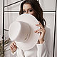 Elegant felt hat Tulip. Color milk. Hats1. Exclusive HATS. LANA ANISIMOVA.. My Livemaster. Фото №5
