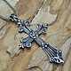 Men's cross, Gregorian in 925 sterling silver HH0079, Cross, Yerevan,  Фото №1