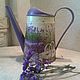 Watering can decoupage 'herbs of Provence', Heads, St. Petersburg,  Фото №1