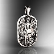 Украшения handmade. Livemaster - original item Body icon of Archangel Michael, 925 sterling silver (I4). Handmade.