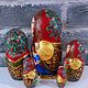 Матрешка " Щелкунчик", 5 мест, 16 см. Матрешки. Елена Фролова. Ярмарка Мастеров.  Фото №4