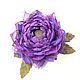 Lotus Purple Valley. Brooch - flower is made of fabric and genuine leather. Brooches. ms. Decorator. My Livemaster. Фото №5