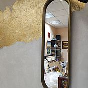 Для дома и интерьера handmade. Livemaster - original item Oval wall mirrors made of aged brass loft. Handmade.