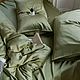 Оливковое постельное белье из ткани тенсел евро размер, Комплекты постельного белья, Самара,  Фото №1