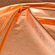 Натуральная кожа Оранжевый металлик 0,7 мм, Кожа, Анкара,  Фото №1