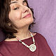 БЕЛЫЕ НОЧИ колье из керамики. Колье. Jewelry JY. Ярмарка Мастеров.  Фото №4