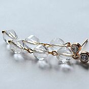Украшения handmade. Livemaster - original item Earrings encrusted with crystal. Handmade.