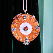 Сумки и аксессуары handmade. Livemaster - original item Evening Bag embroidered Tick-tock    butterfly brooch. Handmade.