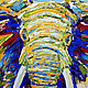 The picture sun Elephant painting elephant oil on canvas. Pictures. Multicolor Gallery. My Livemaster. Фото №6