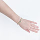 Bracelet made of natural stone fluorite four-leaf clover bracelet. Braided bracelet. Makrame ukrasheniya • gnezdo_kukushki. Online shopping on My Livemaster.  Фото №2