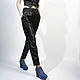 Order pants: Genuine leather trousers with an elastic band. Lollypie - Modiste Cat. Livemaster. . Pants Фото №3