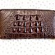 Wallet made of genuine crocodile leather, in brown color!, Wallets, St. Petersburg,  Фото №1