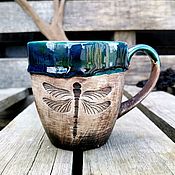 Шотландия чайный сервиз, набор посуды для чая из глины ручной работы