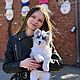 Интерьерная реалистичная игрушка щенок хаски, Интерьерная кукла, Тула,  Фото №1