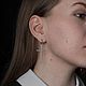 Silver earrings 'Crosses', Earrings, Moscow,  Фото №1