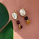 Заказать Серьги с яшмой мукаит. Katerina Moroz accessories for you (katerinamoroz). Ярмарка Мастеров. . Серьги классические Фото №3