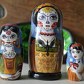 Русский стиль handmade. Livemaster - original item Dolls: Frida Kahlo Day of the Dead. Handmade.