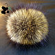 Fur POM-poms of fur red Fox, raccoon, Fox. Pompons. Mishan (mishan). My Livemaster. Фото №5