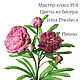 Copy the work of Master class Flowers beaded. Peonies, Tools for dolls and toys, Moscow,  Фото №1