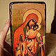 Kykkos icon of the mother of God. Wood, gesso. Copyright, hand work. Made with soul
