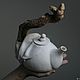 Order Designer handmade clay teapot. From the folds. Surglinok. Livemaster. . Teapots & Kettles Фото №3