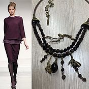 Украшения handmade. Livemaster - original item Cherry Sorbet necklace with pomegranate. Handmade.