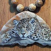 Cold night pendant necklace made of Jasper