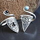 Turquoise Obsidian Silver Ring 925 GA0097. Rings. Sunny Silver. My Livemaster. Фото №6