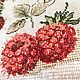 Picture embroidered with a cross 'Raspberry' from the Botany series. Pictures. Matania. My Livemaster. Фото №6