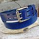 Men's belt made of buffalo leather.Under the jeans, Straps, Kineshma,  Фото №1