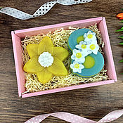 Косметика ручной работы handmade. Livemaster - original item A set of soap gift for March 8 Daffodils. Handmade.