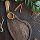 Meat serving board with gravy pan made of solid oak, Cutting Boards, Barnaul,  Фото №1