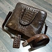Сумки и аксессуары handmade. Livemaster - original item Men`s bag, belt, phone case, men`s gift set. Handmade.