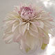 Order Silk flowers.Brooch hairpin DAHLIA SUN. Natural silk. Irina Vladi. Livemaster. . Brooches Фото №3