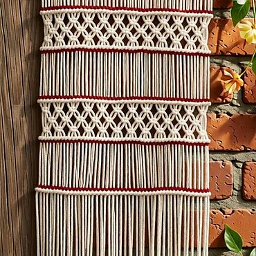 Картины и панно ручной работы. Ярмарка Мастеров - ручная работа Макраме панно. Handmade.