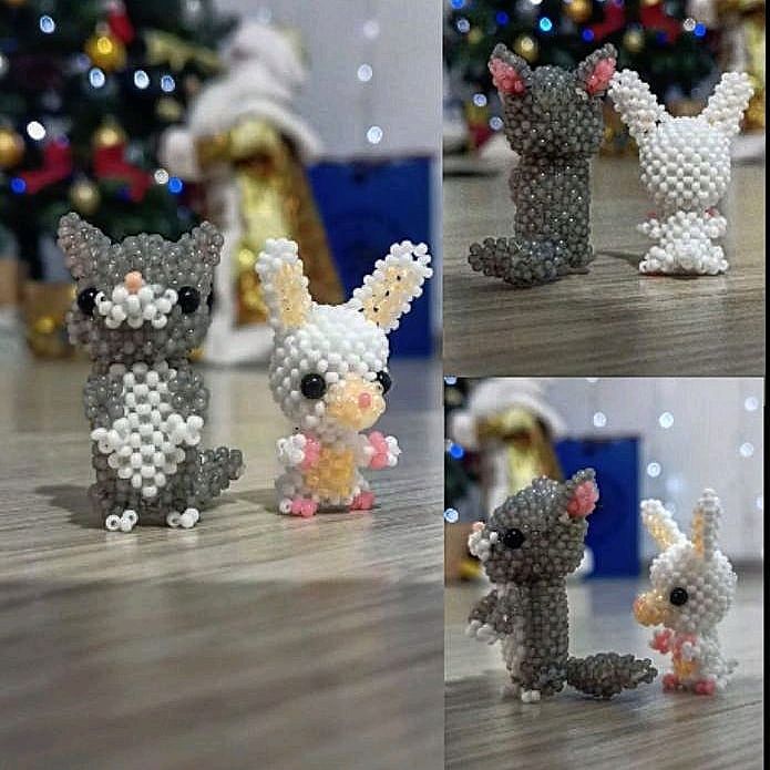 Амигуруми из бисера в интернет-магазине Ярмарка Мастеров по цене 1200 ...