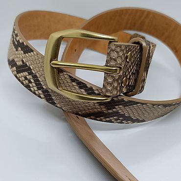 Аксессуары ручной работы. Ярмарка Мастеров - ручная работа Ремень из питона. Handmade.