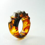 Украшения handmade. Livemaster - original item Ring made of amber 