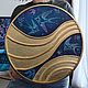 Круглая картина в раме 40см. Картины. LillasArt. Интернет-магазин Ярмарка Мастеров.  Фото №2
