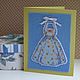 Cross stitch postcard Summer dress. Cards. FavoriteStitch. Online shopping on My Livemaster.  Фото №2