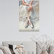 Картины и панно handmade. Livemaster - original item Oil painting on canvas White Ballet A gift to a dancer.. Handmade.