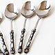 Order Set of ROYAL LILY. 6 tablespoons in box. SILVER SPOONS since 1999. Livemaster. . Spoons Фото №3