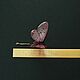 Transparent butterfly hairpins white or pink to choose from. Hairpins. PandaStudio (glossyfleur). My Livemaster. Фото №5