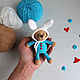 Bear in the Bunny hood, Stuffed Toys, Kirovsk,  Фото №1