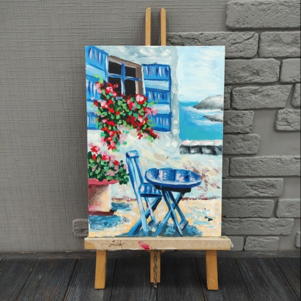 Картина "ЛЕТНЯЯ ВЕРАНДА" в интернет-магазине на Ярмарке Мастеров ...