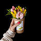 Композиция тюльпаны и мимоза. Мыло сувенирное. Мыло. мыло ручной работы от Анны (annlovely). Интернет-магазин Ярмарка Мастеров.  Фото №2